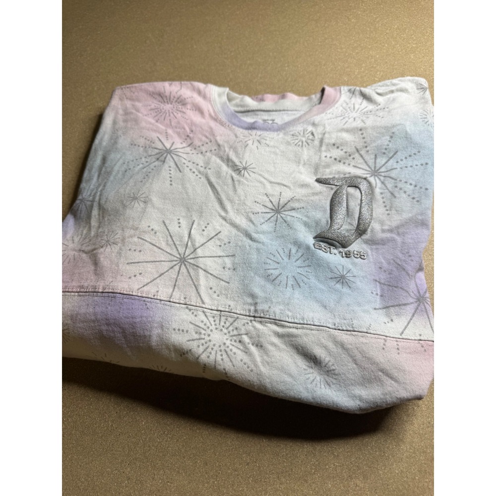 Disney 100 Years of Wonder Disneyland Spirit Jersey XL Pastel Tie Dye Mickey
